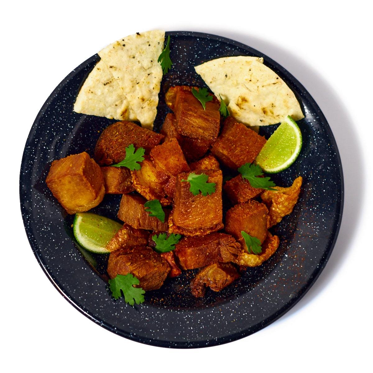 TROCITOS DE CHICHARRON AL LIMON